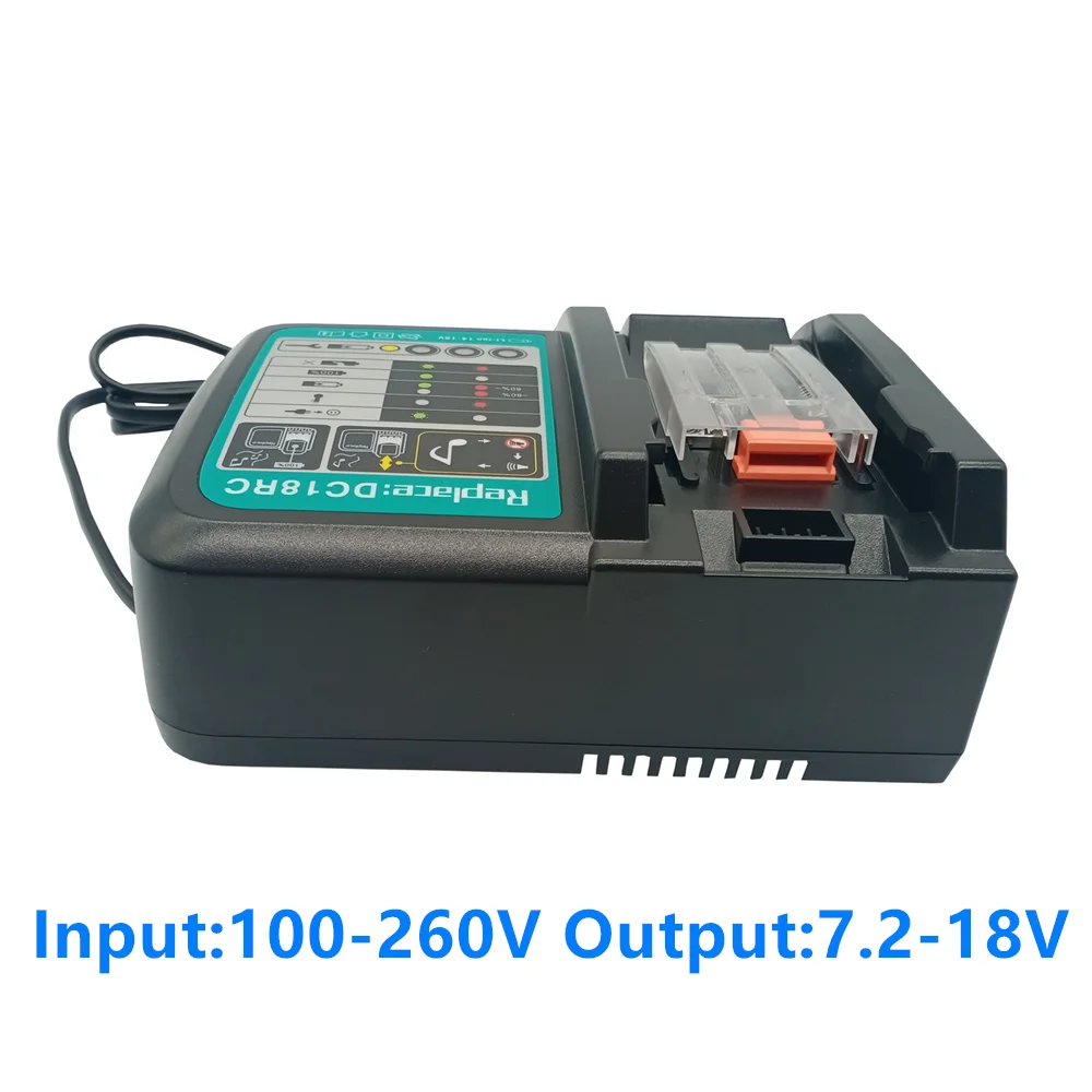 

2021 New Battery Charger for Makita 7.2V-18V BL1830 Bl1430 DC18RC DC18RA EU Plug 1pcs USB Adapter FREE SHIPPING