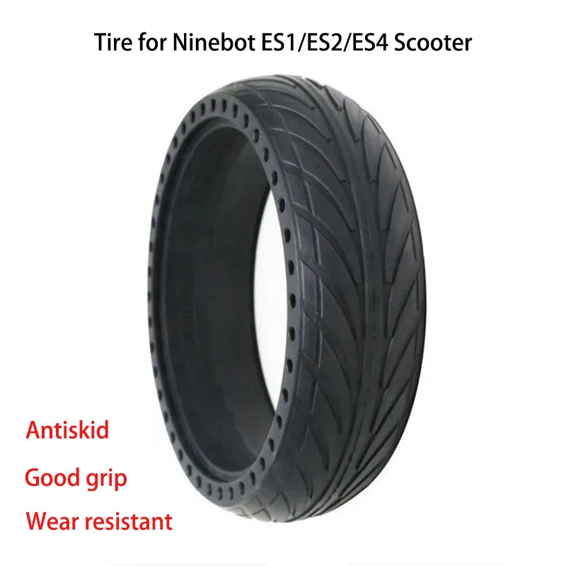 

Ninebot Scooter Solid Tire 8*2.125 Honeycomb Shock Absoption Inflation Free Antiskip Tyre for ES2 ES4 Skatebaord DIY Accessories