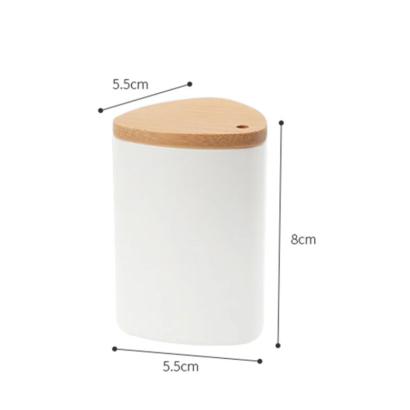 Plastic Toothpick Holder with Bamboo Lid Popular Toothpick Dispenser Kitchen Gadgets Toothpicks Dispenser for Home Restaurant