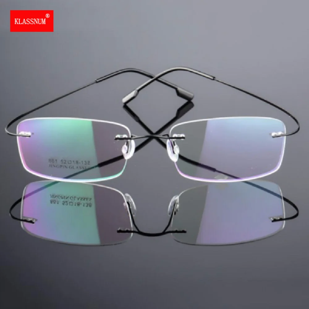 1PC Women Men Rimless Titanium Eyeglasses Frames Flexible Optical Frame Prescription Spectacle Frameless Glasses Eye glasses Hot |