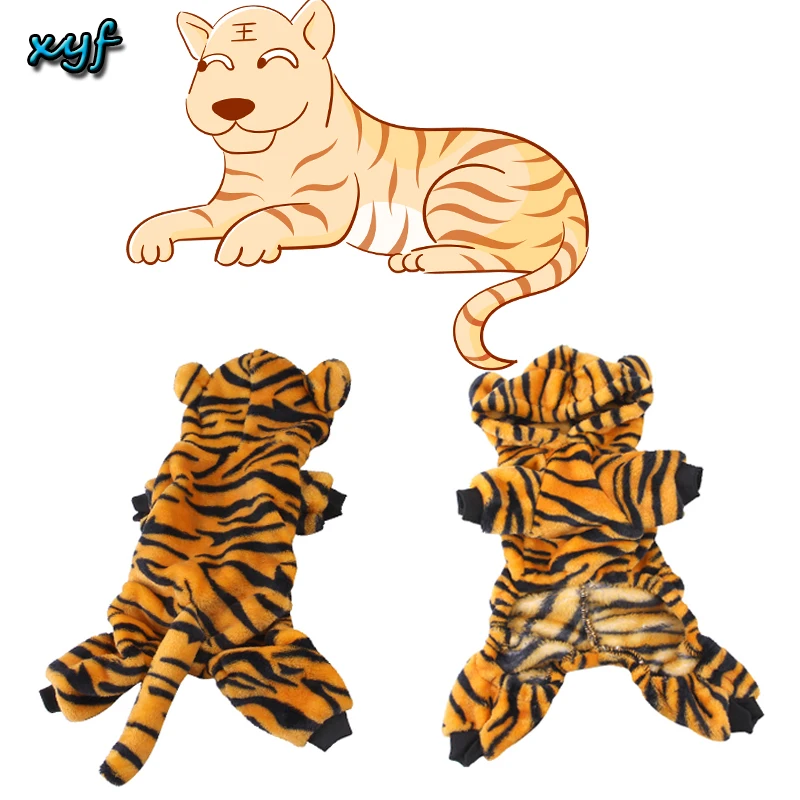 

XYF Big Dog Clothes Golden Retriever Labrador Medium Large Dogs Funny Tiger Transformation Dress for Pet Cat dogs собачья одежда