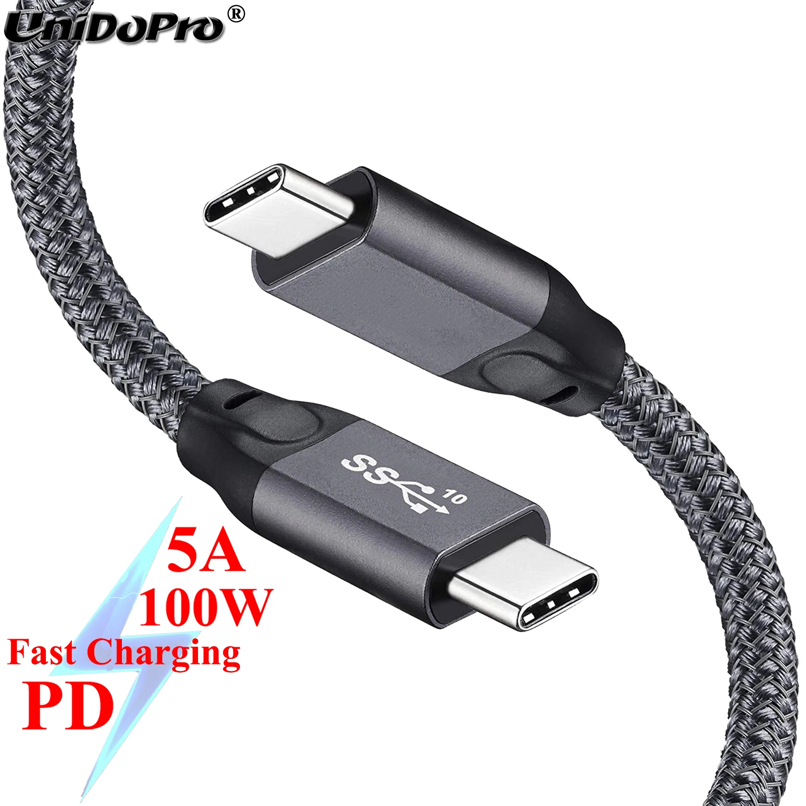 Кабель USB 3 1 Gen2 10Gpbs 5A 100 Вт Type-C к C для Samsung Galaxy S21 S20 S10 S10e S9 S8 Plus Note 20 10 9 8 Tab S7 S6 S5e View2 |