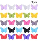 30 шт. вина Стекло очарование творческие силиконовая присоска в форме бабочки маркер напитков вечерние Бар Винный Стекло Декор идентификатор теги