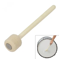 universal bass drum wooden drumsticks 322mm length wool felt head durable log snare drum stick for percussion instruments