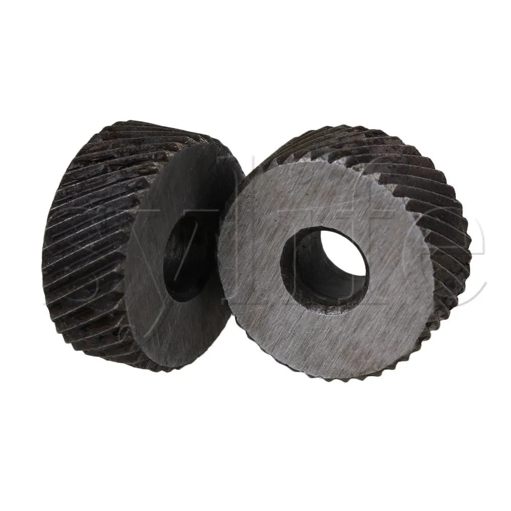 Одна пара 1 2 мм Шаг грубая Диагональ 19 OD Knurling Wheel Roller Tool Steel|steel roller wheels|steel wheelssteel tools