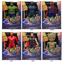30cm marvel toys the avenger endgame super hero thor hulk thanos wolverine spider man iron man action figure toy dolls