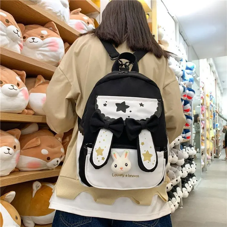 

College style cute girl cartoon print pupil backpack sweet dream design personality creative backpack