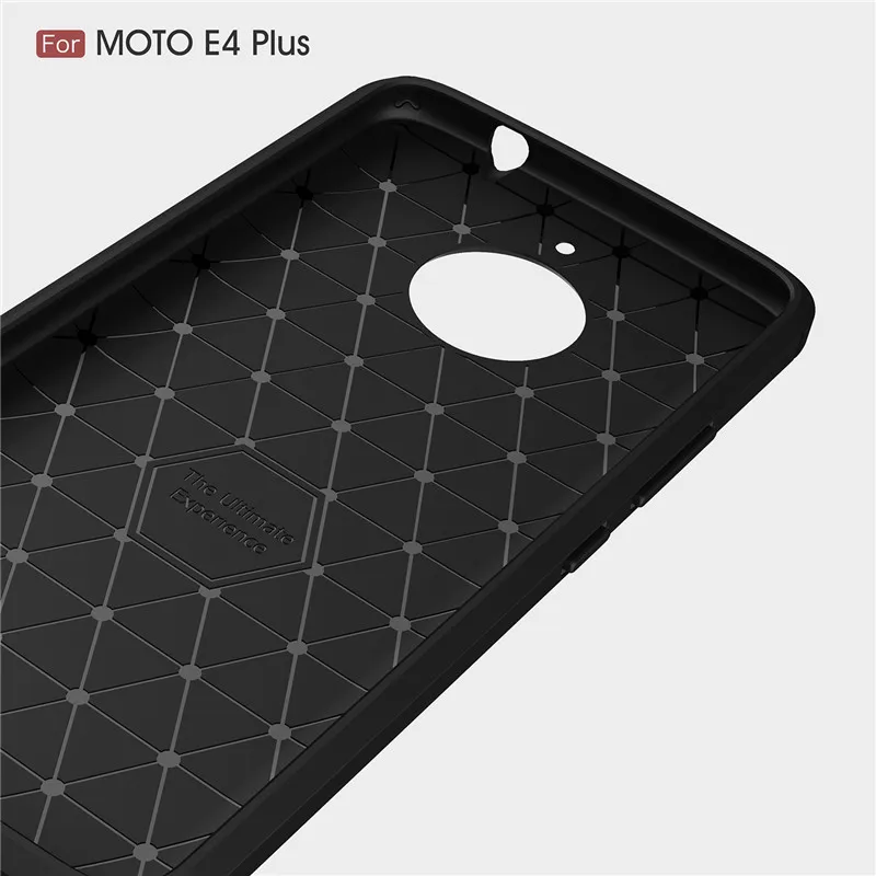 Для Moto E4 Plus чехол из углеродного волокна для MotoE4 силиконовые чехлы lenovo Motorola E 4 E4Plus
