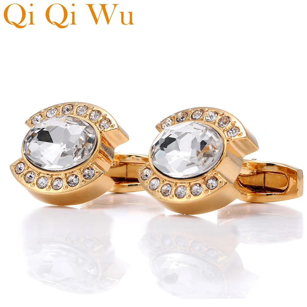 Мужские свадебные запонки для костюма рубашки подарки жениха золотые