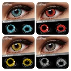 Цветные контактные линзы EYESHARE для глаз Аниме Косплей цветные линзы ed контактные линзы Хэллоуин Красота Косметика для глаз цветные линзы для глаз