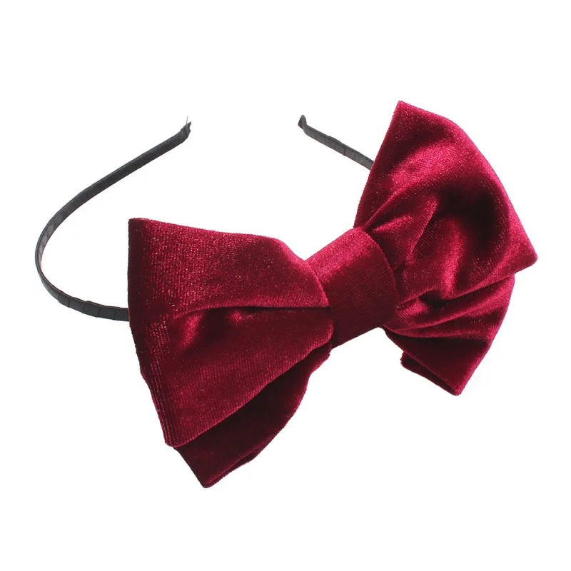 Бархатная ZA повязка на голову с бантом для женщин и девочек модная ювелирное