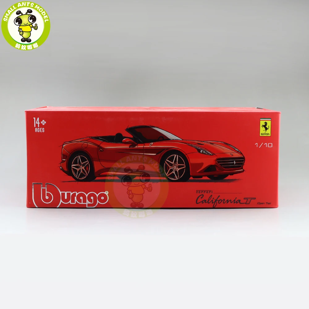 

1/18 Ferrari Signature California T Open Top Bburago 16904 Diecast Model Car Toys Boys Girls Gifts