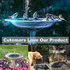 Плавающий фонтан на солнечной батарее, садовый водяной фонтан для ванной, уличное украшение для сада, внутреннего дворика, украшение для лужайки