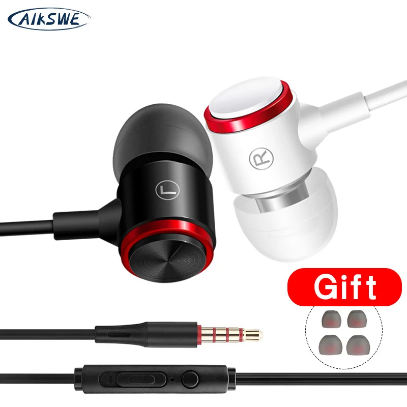3 5 мм проводные наушники вкладыши с функцией превосходной передачи басов