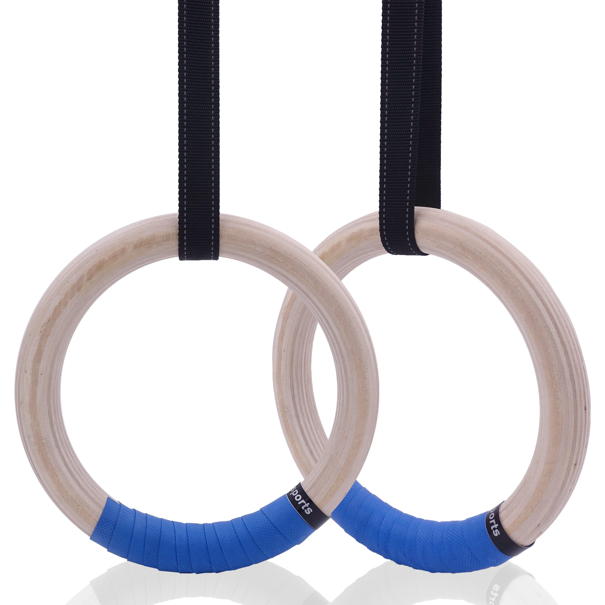 

Wooden 28/32 mm Gymnastic Ring with Adjustable Straps Crossfit Home Gym Fitness Pull Ups Strength Training Gymnastics Equipment