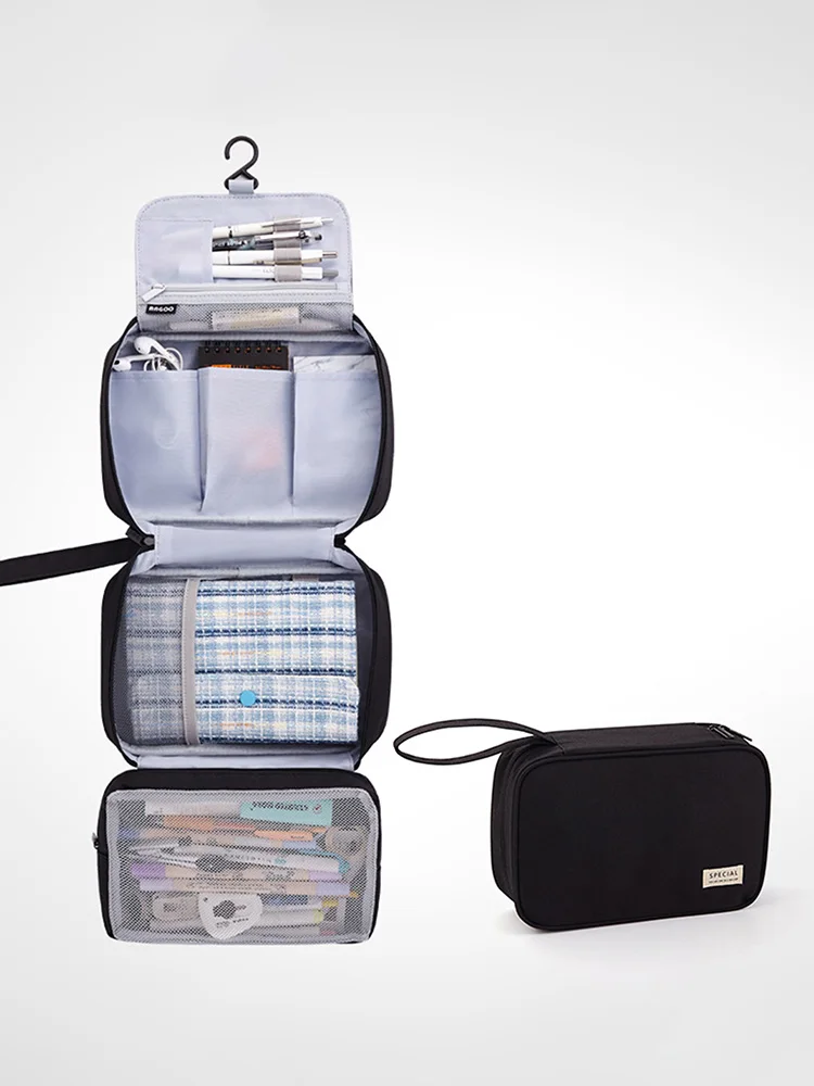 

Large-capacity Folding Pencil Case Male And Female Student Stationery Box Simple Storage Bag Cosmetic Bag