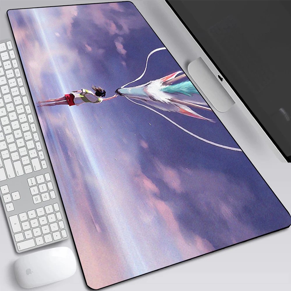 Большой игровой коврик для мыши в стиле аниме и персонажа из мультфильма