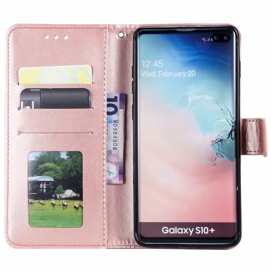 Флип-кейс для samsung S10 PLus кожаный чехол-кошелек Galaxy E S9 S8 Plus S7 S6 Edge S5 Fundas Coque Capa ETUI |