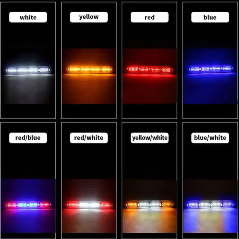 

24LED 72W Emergency Strobe Lights Bar Universal Warning Flashing Lamp Bar for Pickup Truck 12-24V Car Motorcycles