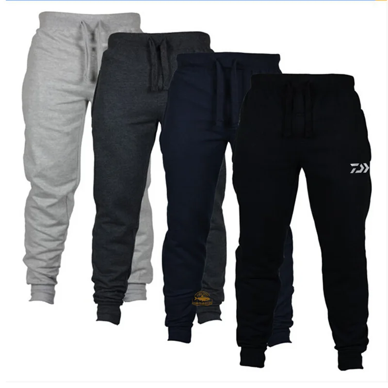 

Large Size S-4XL Fishing Trousers Daiwa Men's Outdoor Sports Fitness Pants New Spring and Autumn Casual Fashion Fleece Trousers