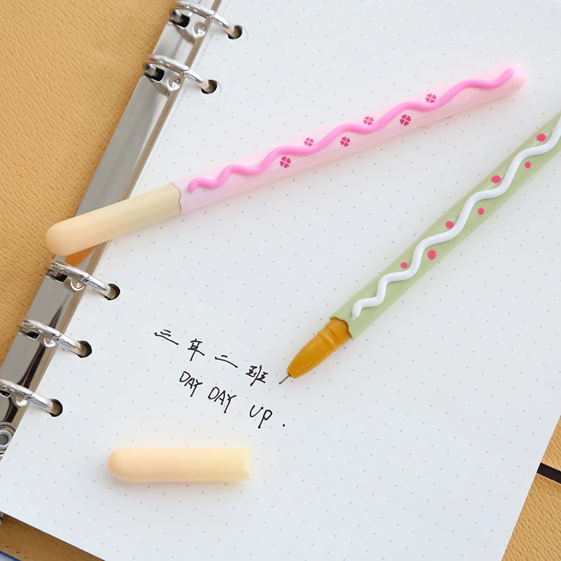 

2X Lifelike Biscuit Stick Kawaii Cookie Gel Pen School Supplies Stationery Writing Student Gift Kids Rewarding