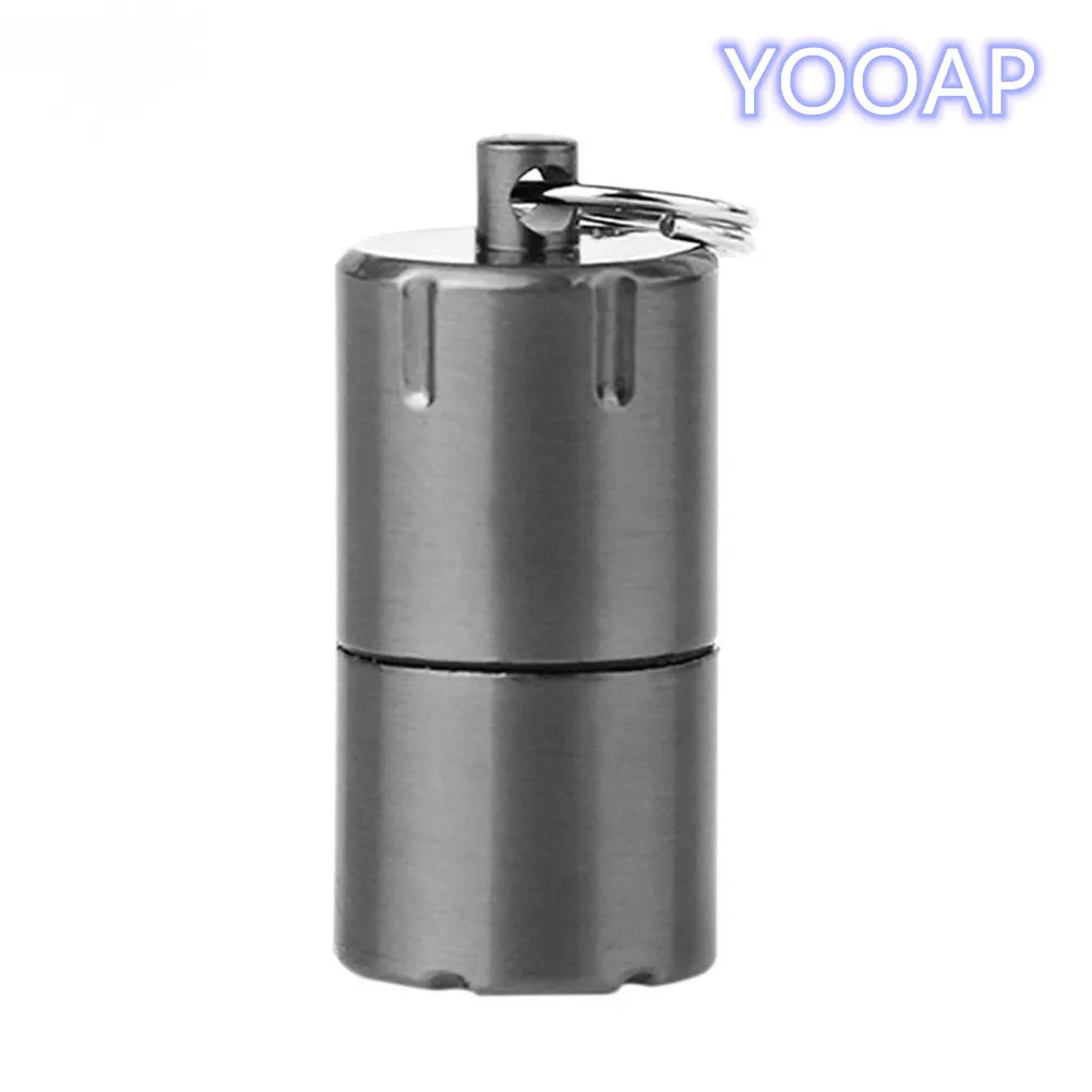 black YOOAP-мини-подвеска керосиновая Зажигалка оригинальность Карманный металлический топливный медеман зажигалка брелок флип простой - Цвет: black