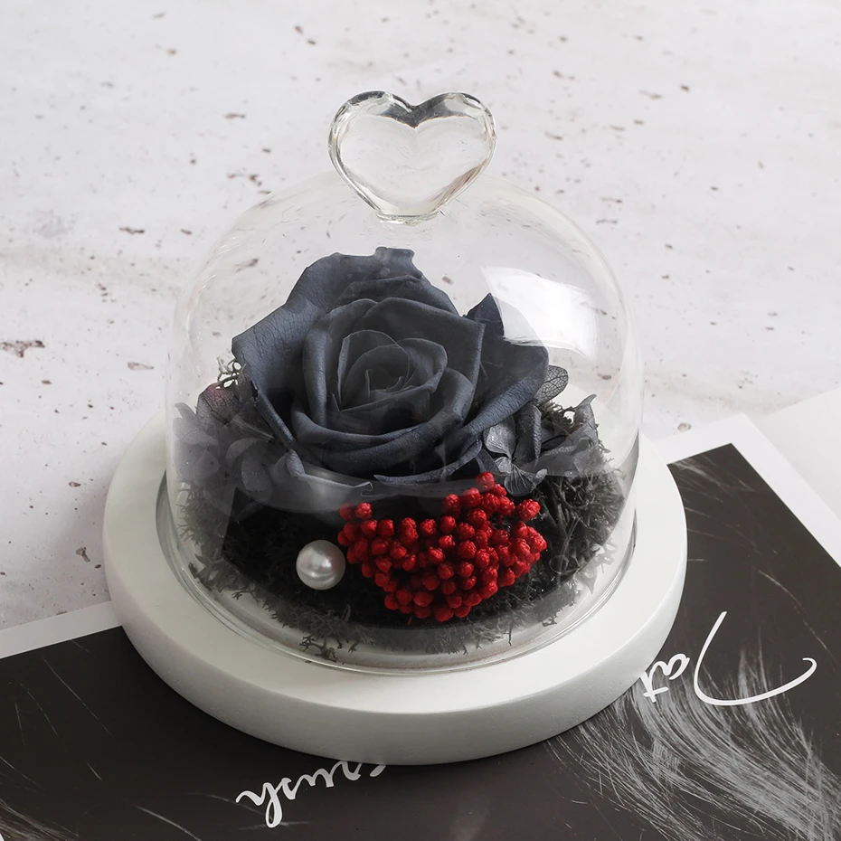 Красавица и чудовище вечная настоящая Роза Маленький принц сохраненный цветок в