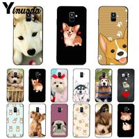 yinuoda super cute corgi sexy cartoon dog ass phone case for samsung galaxy a7 a50 a70 a40 a20 a30 a8 a6 a8 plus a9 2018