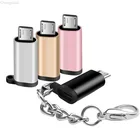 Переходник usb-cMicro USB, OTG, разъем Micro USBUSB Type-C для телефонов Samsung, Xiaomi, Huawei, Android, с бесплатной цепочкой