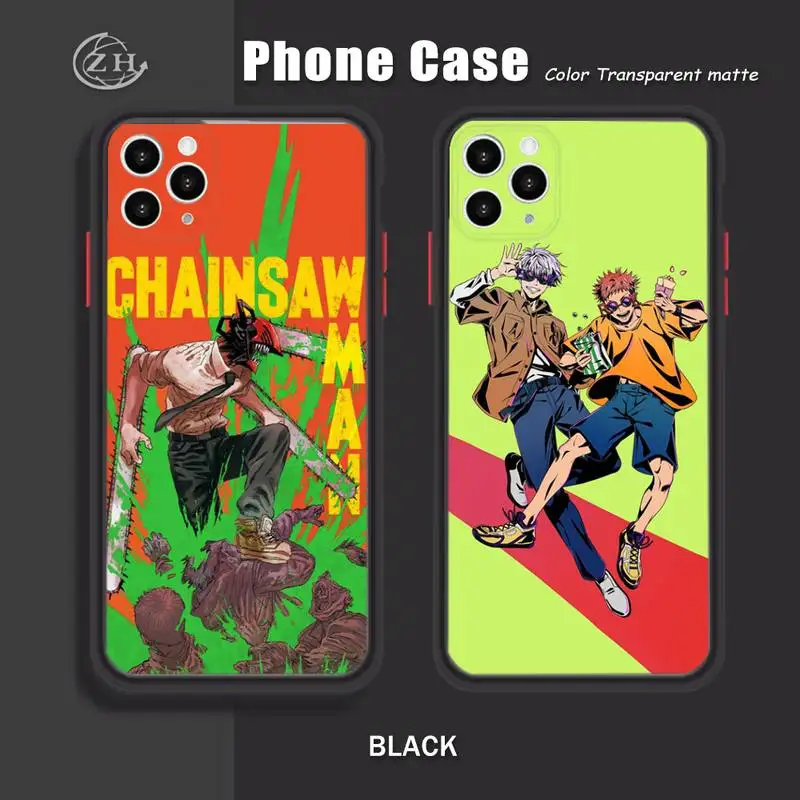 

Jujutsu Kaisen Phone Case For IPhone XR 11 Pro Max Mini Matte Fashion Candy Soft Shell Silicone Color Set Best Match Newest