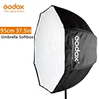 Godox 95 см 37.5in переносной восьмиугольный зонт для софтбокса Brolly отражатель для вспышки Speedlight