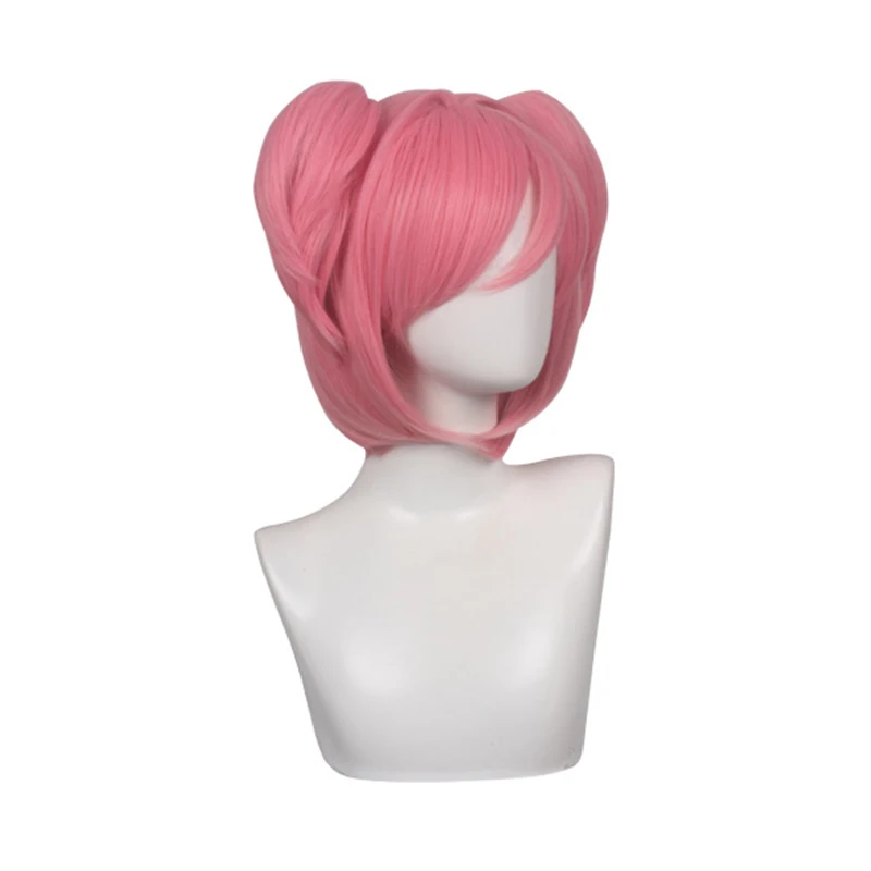 CosDaddy Doki клуб Нацуки розовый короткий парик Косплэй костюм Для женщин вечерние
