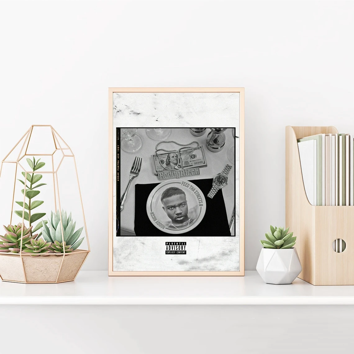 Roddy Ricch Feed Tha Streets II Музыкальный альбом Плакат Певица Музыка Звезда Холст Фото Арт