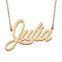 julia custom name necklace customized pendant choker personalized jewelry gift for women girls friend christmas present