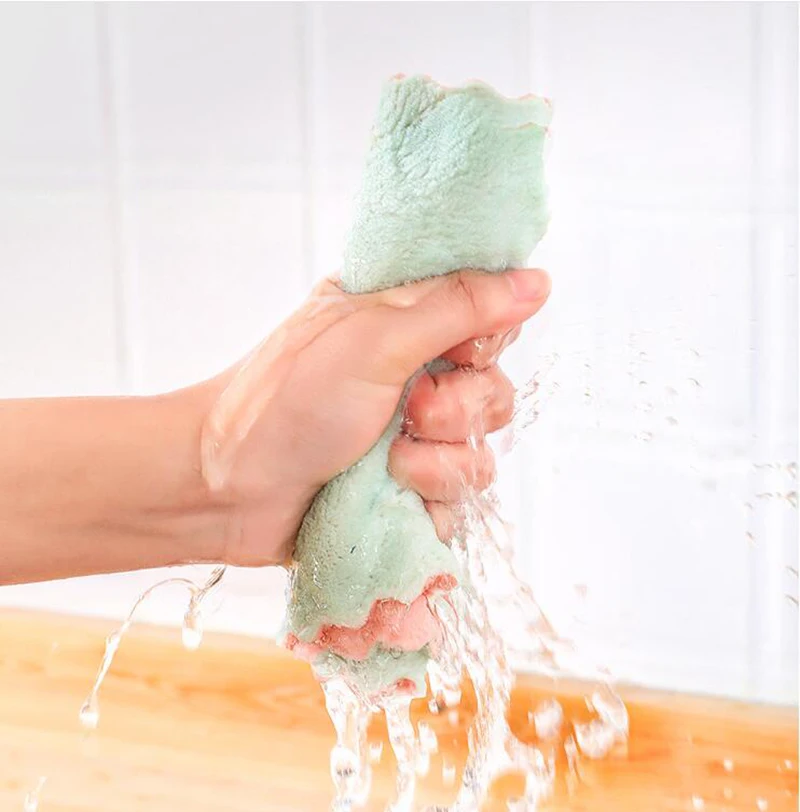 Салфетка из микрофибры для кухни тряпка мытья посуды чистки стекла кухонного