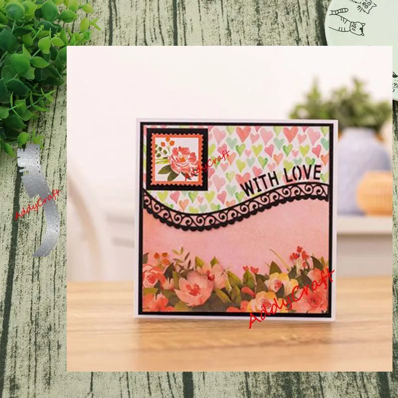 Металлические Вырубные штампы желания любовь кружева форма для скрапбукинга