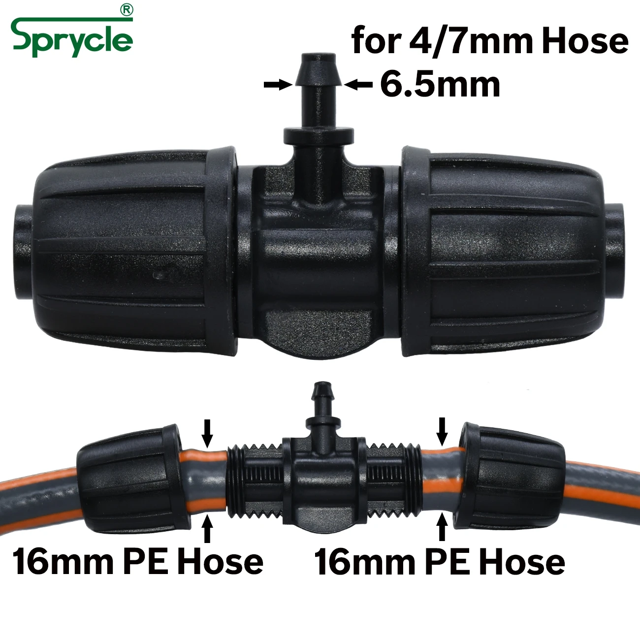 Тройник для шланга SPRYCLE 10 шт. от 16 мм до 4/7 резьбовой замок переходник полива сада
