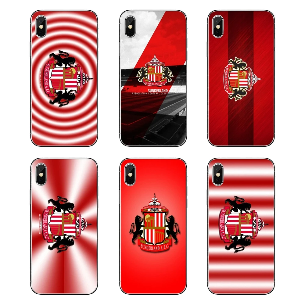 Sunderland AFC логотип футбольного клуба для iPod Touch iPhone 4 4S 5 5S 5C SE 6 6S 7 8 X XR XS Plus MAX