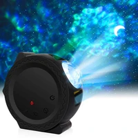 led 3 in 1 6 colors ocean wave starry sky projector laser star moon night light galaxy nebula lamp music voice control for kids