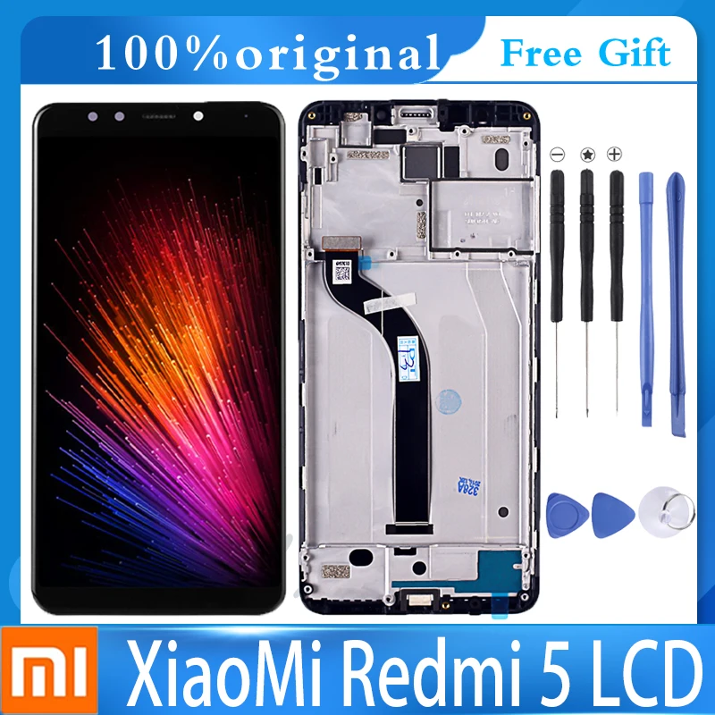 

Origonal 5.7" LCD For Xiaomi Redmi 5 LCD Display Touch Screen Digitizer Replacement Assembly Test For Redmi 5 LCD With Frame