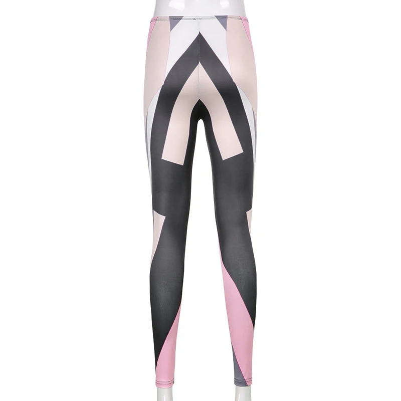 

hirigin Contast Women Skinny Leggings Solid Sportwear Female Casual Trousers All-Match Basic Outifits Workout Jogging Wear