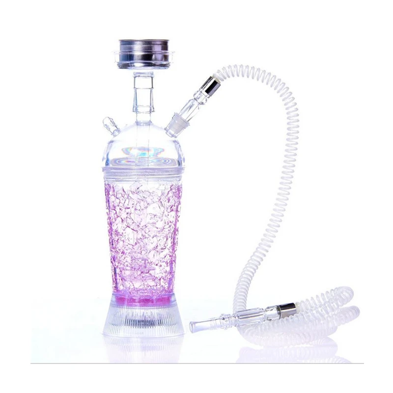 Led 5 Color Acrylic Tube Hookah Narguile Completo Chicha Arabian Set Shisha Waterpijp Accessories Bar Home Party |