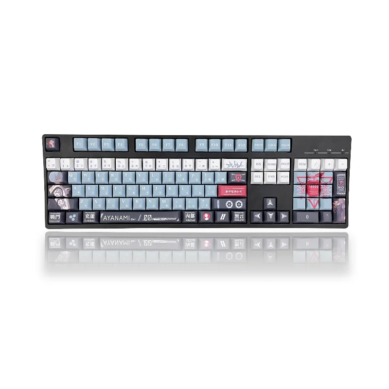 

108-key Anime EVA Ayanami Keycap PBT Sublimation Cherry Height Mechanical Keyboard Keycap Satellite Axis for Cherry MX Switch