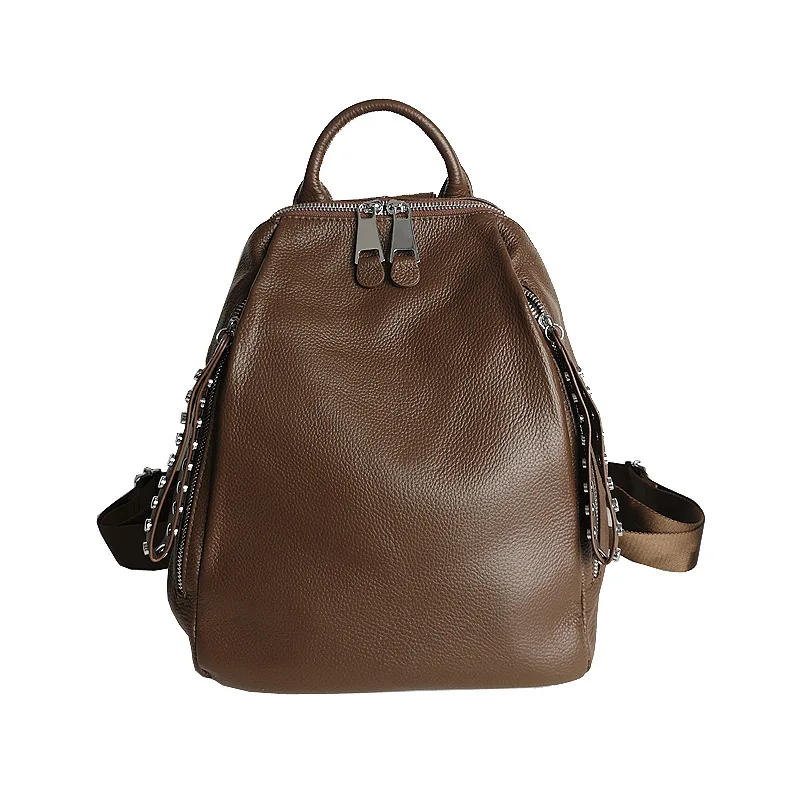 

2020 New Korean Version of The First Layer Cowhide Shoulders Fashion Casual Large-capacity Leather Handbags Fashion All-match