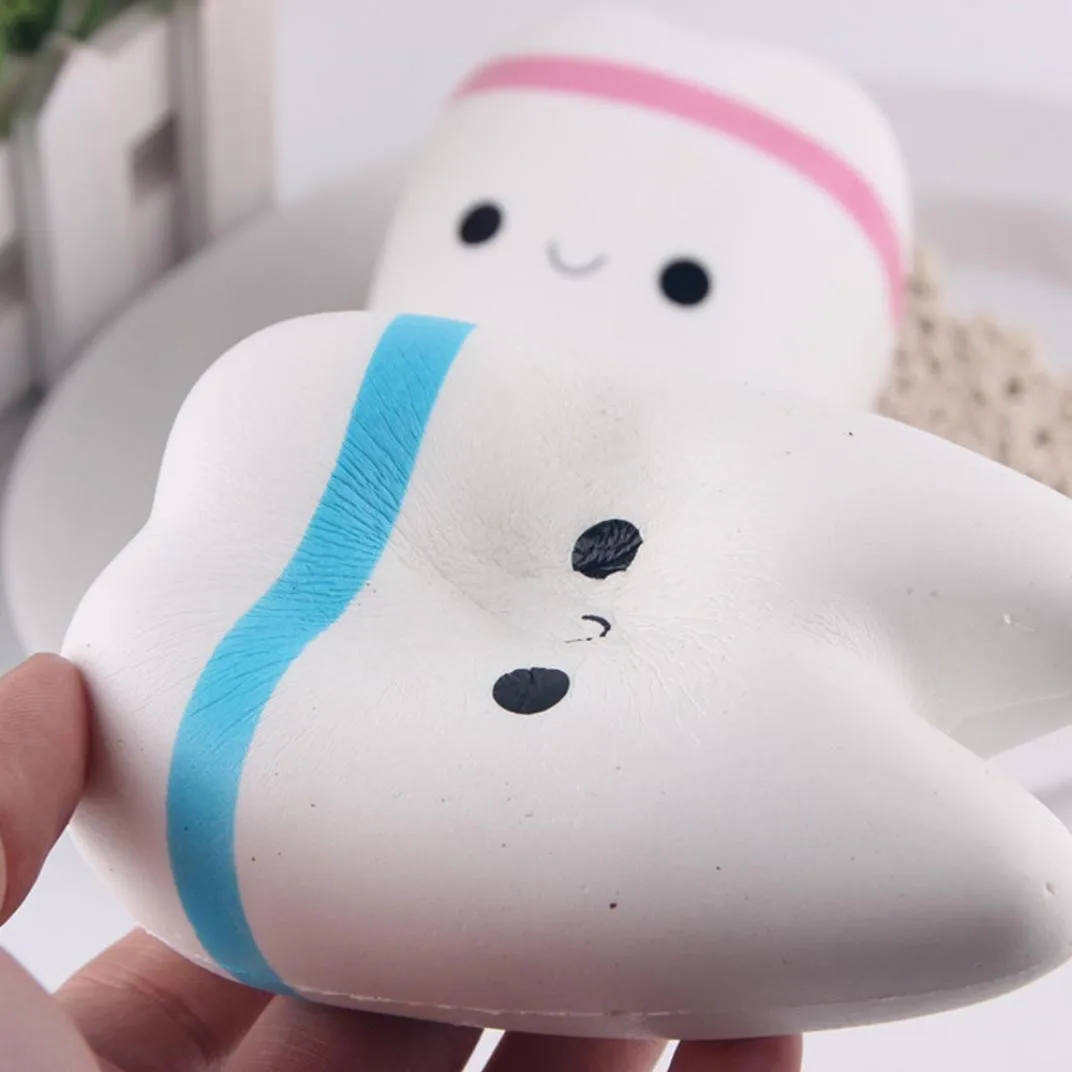 Новый Сжимаемый красивый Творческий мультяшный симулятор зуб мягкие медленно