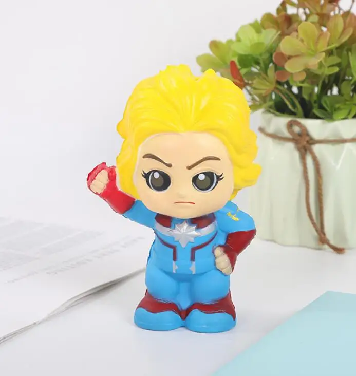 Игрушка Марвел супер медленно распрямляющийся мягкий фигурка железного человека Человек-паук танос сжимающиеся болотного цвета игрушка Kawaii сжимаемые игрушки для снятия стресса - Цвет: 2