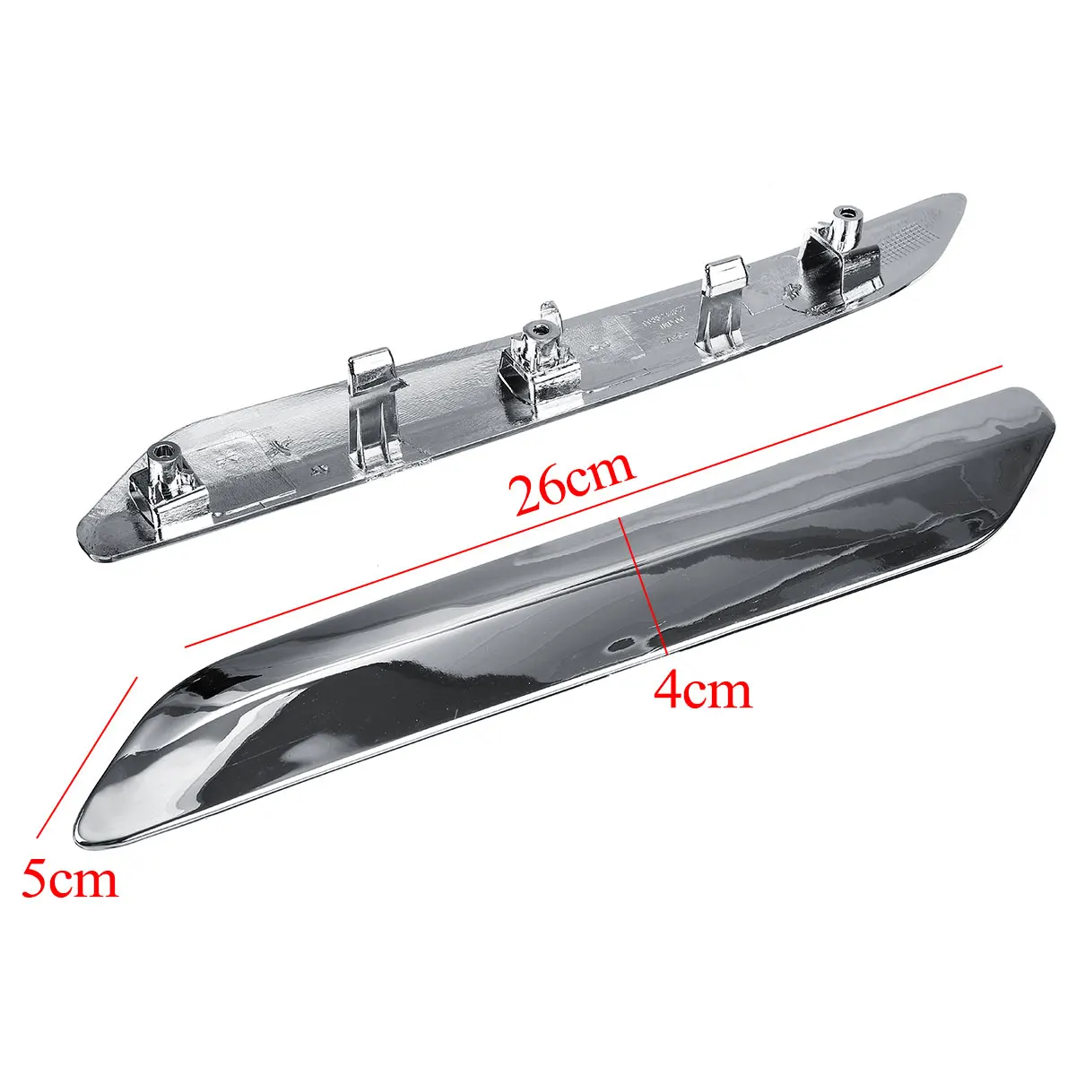 Накладка на бампер автомобиля хромированная серебристая полоса защита от