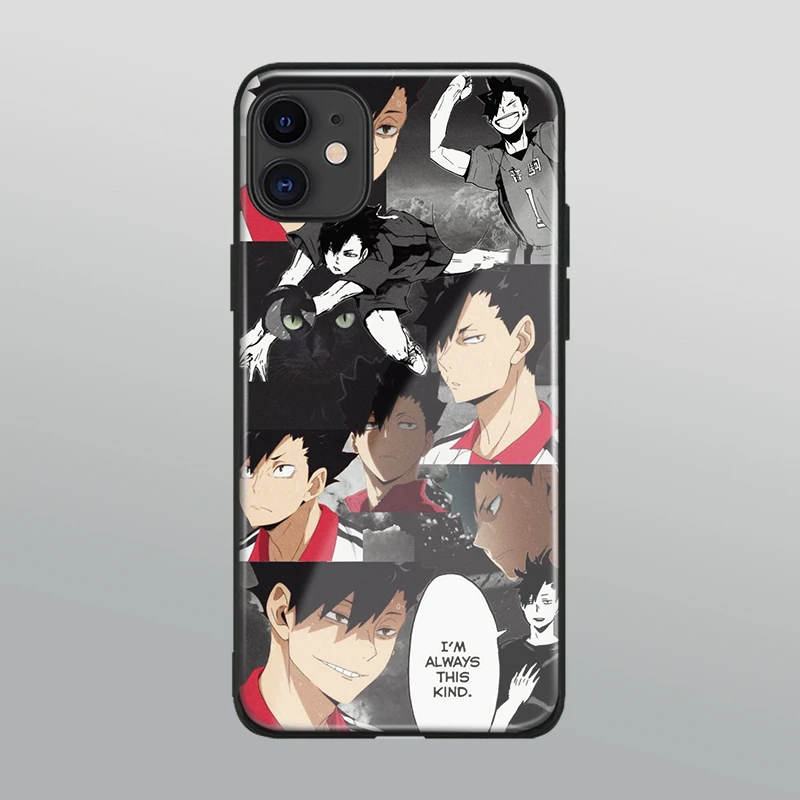 Чехол для телефона Kuroo Tetsurou Haikyu мягкий силиконовый чехол из стекла iPhone 6s 7 8 Plus x xr xs