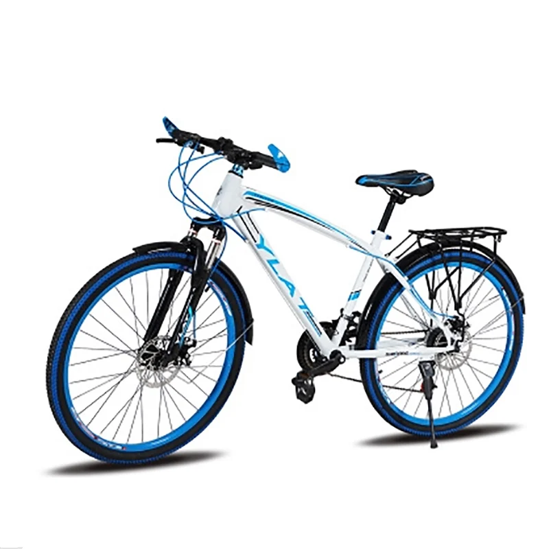 

Mountain Bike 26 Inches 21V Double Disc Brake Double Disc Brake Student Bicycle with Backseat
