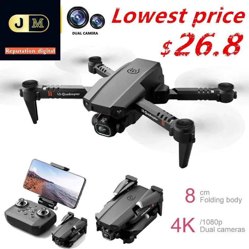 

2021 Новый мини-Дрон XT6 4K 1080P HD камера Wi-Fi Fpv давление воздуха удерживание высоты складной Квадрокоптер Радиоуправляемый Дрон детская игрушка п...